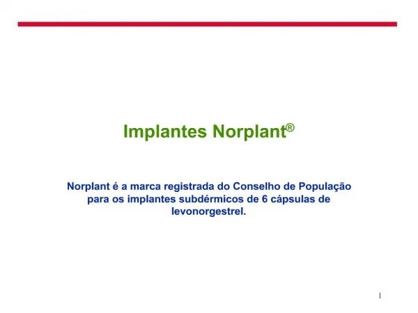 Implantes Norplant