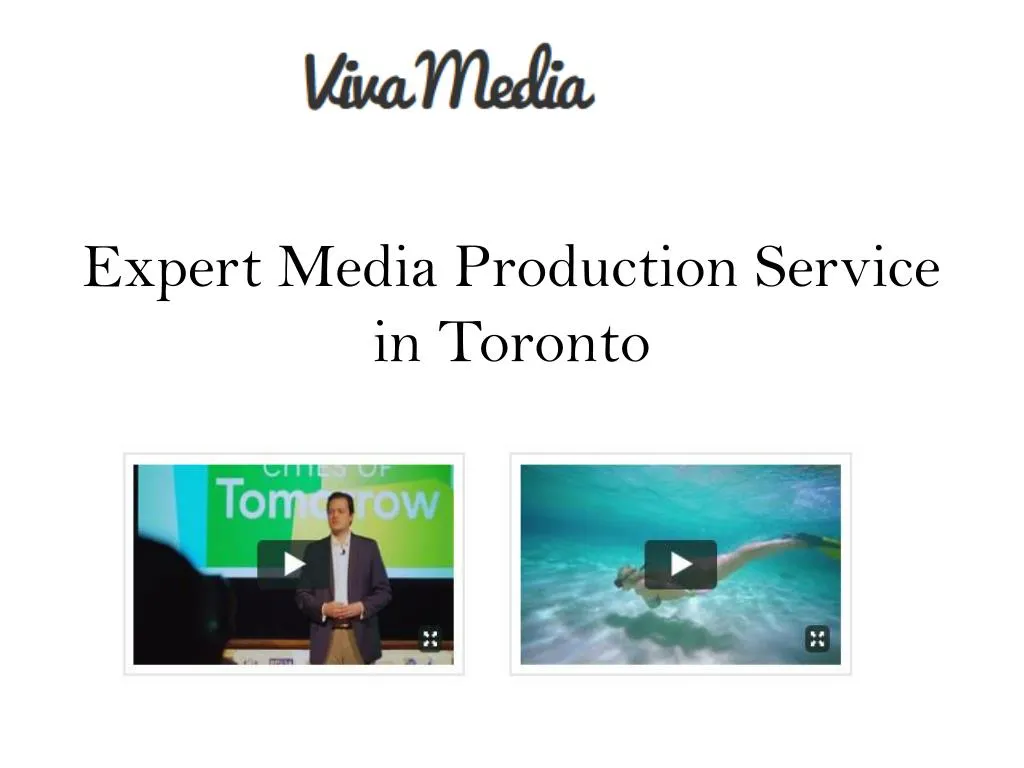 expert media production service in toronto