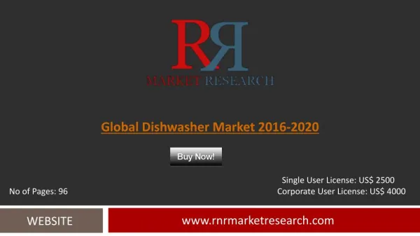 Dishwasher Market Development & Industry Challenges Report to 2020