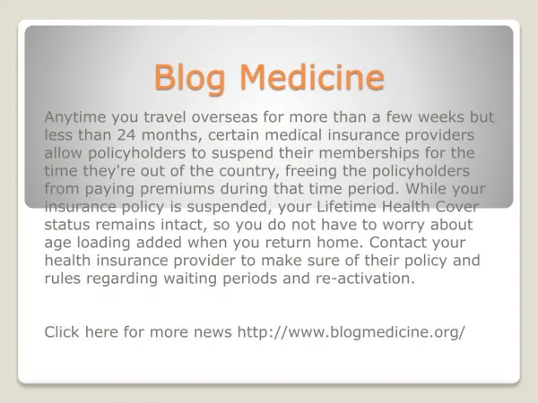 www.blogmedicine.org