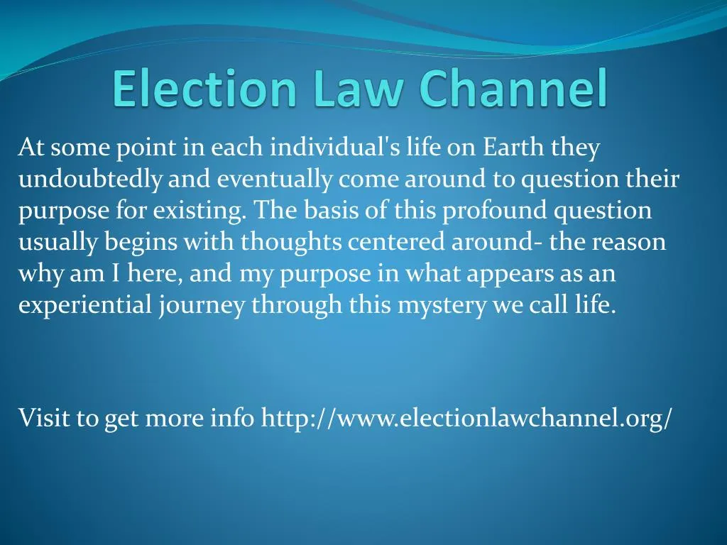 election law channel