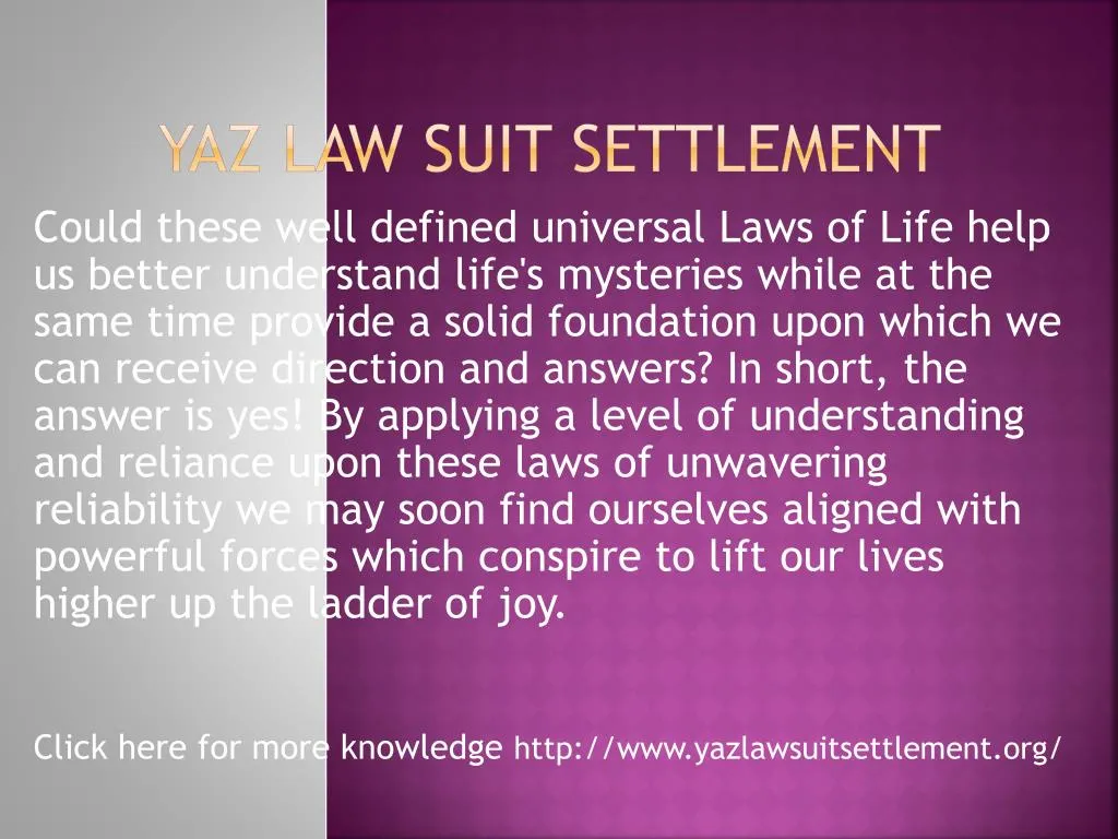 yaz law suit settlement
