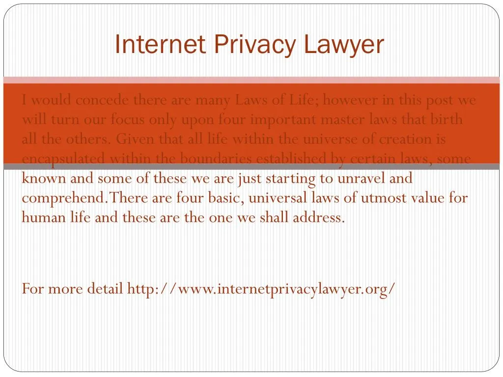 internet privacy lawyer