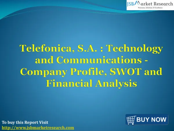 Financial Analysis of Telefonica, S.A. : JSBMarketResearch