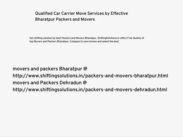 packers and movers services in bharatpur