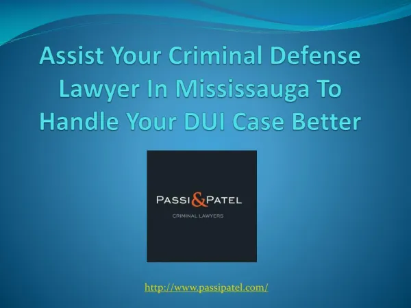 Assist Your Criminal Defense Lawyer In Mississauga To Handle Your DUI Case Better