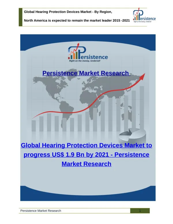Global Hearing Protection Devices Market - Share, Size, Analysis and Trend to 2021