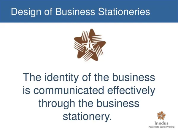 Design of Business Stationeries