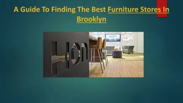 A Guide To Finding The Best Furniture Stores In Brooklyn