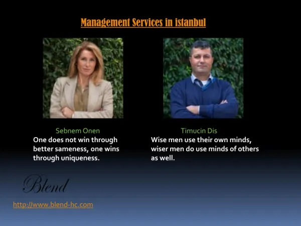 Management Services in istanbul