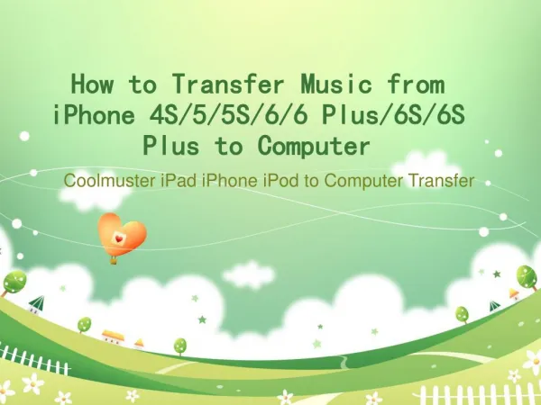 How to transfer music from iphone to computer