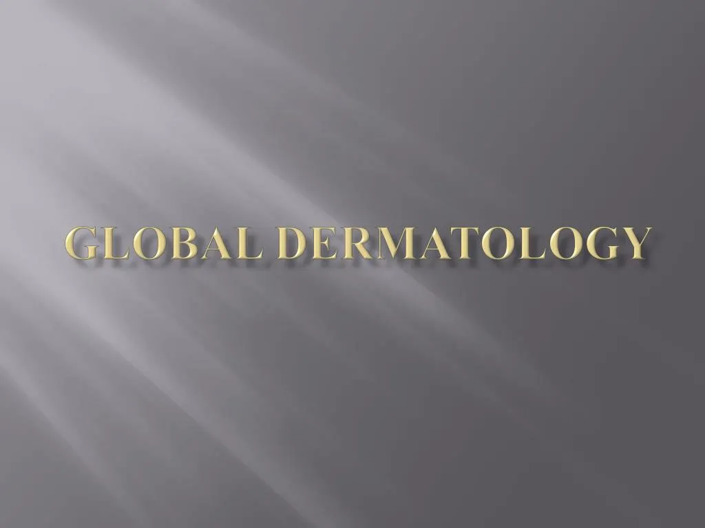 global dermatology