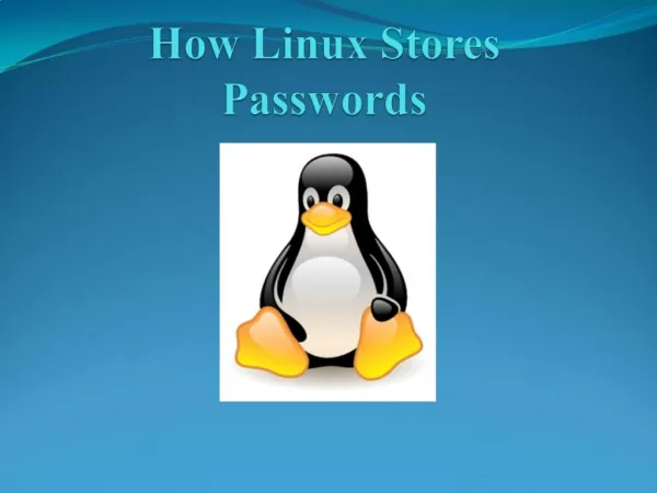 How Linux Stores Passwords