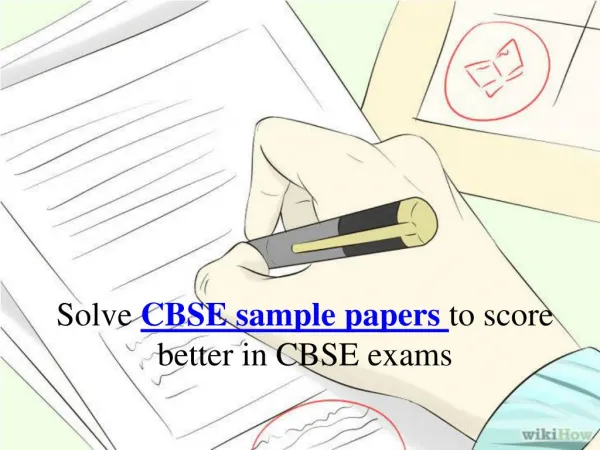 Prepare yourself with CBSE sample papers