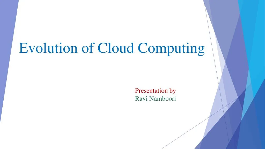 evolution of cloud computing