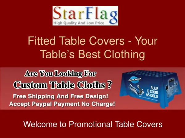 Fitted Table Covers - Your Table’s Best Clothing