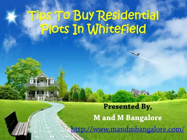 Tips To Buy Residential Plots In Whitefield