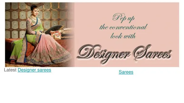 latest designer sarees buy online