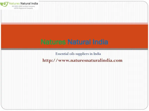 Buy best essential oils at nature natural india