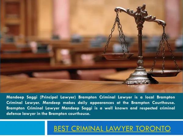 Toronto Criminal Lawyer