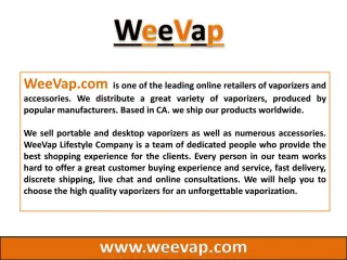 PORTABLE VAPORIZER - slide 1