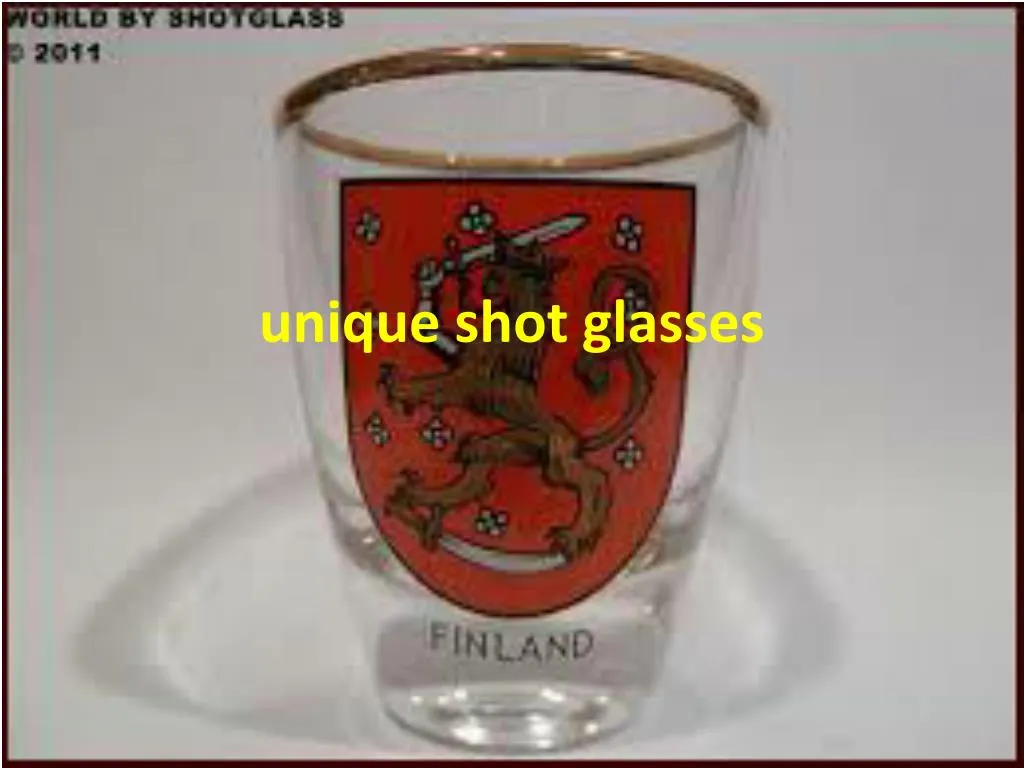 unique shot glasses