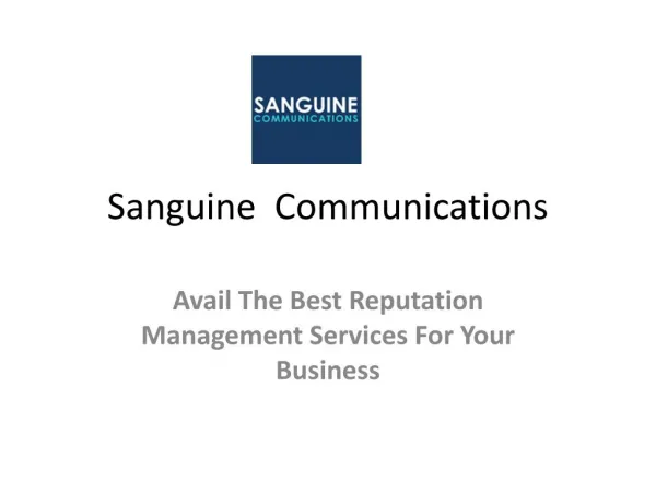 Avail The Best Reputation Management Services For Your Business