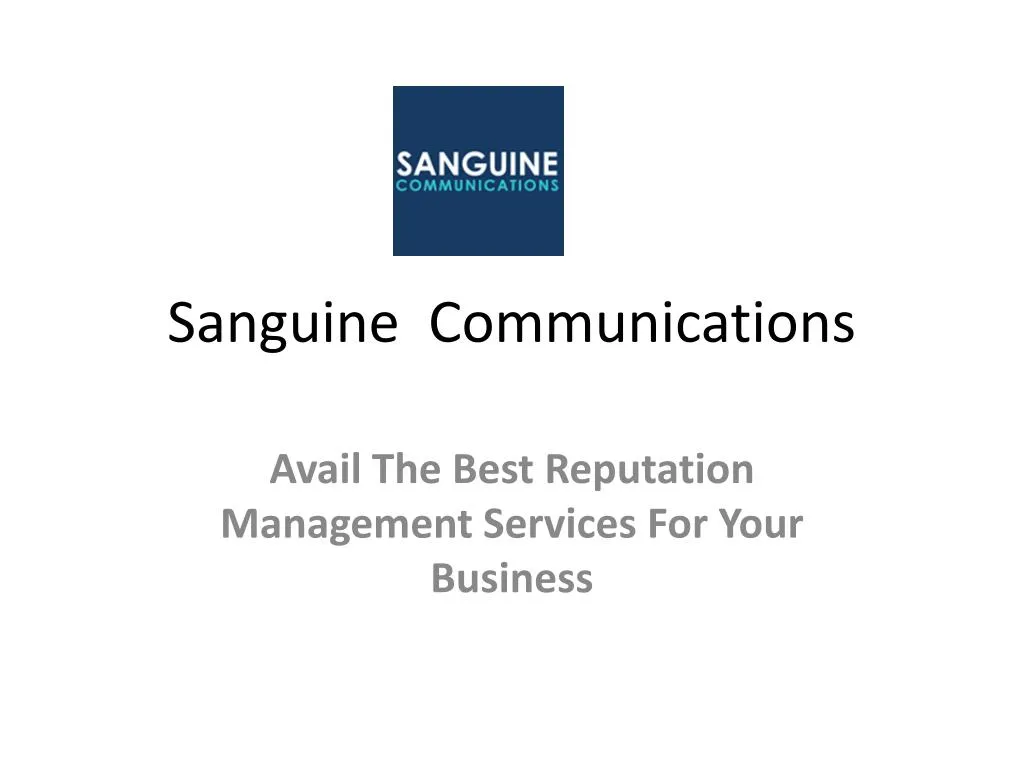 sanguine communications