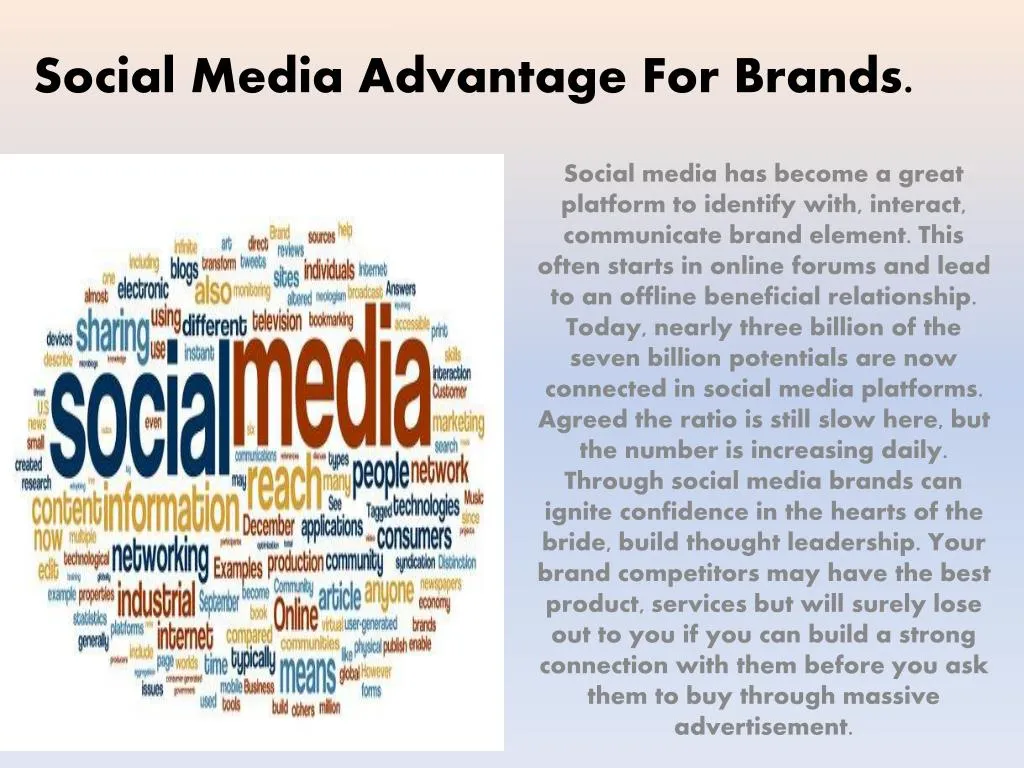 social media advantage for brands