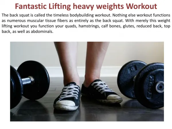 Fantastic Lifting heavy weights Workout