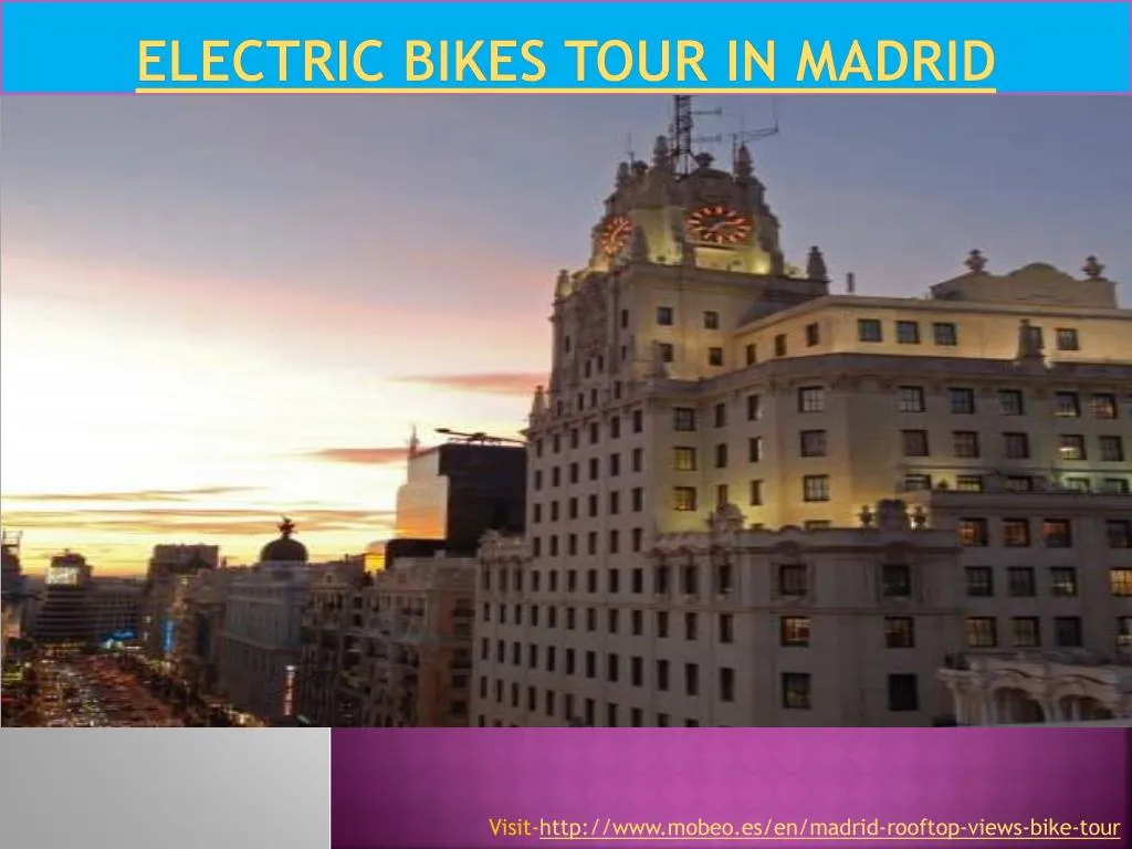 electric bikes tour in madrid