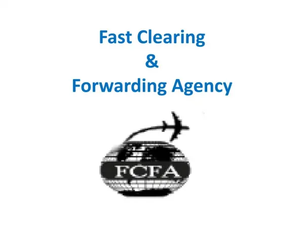 International cargo shipping companies India - FCFA