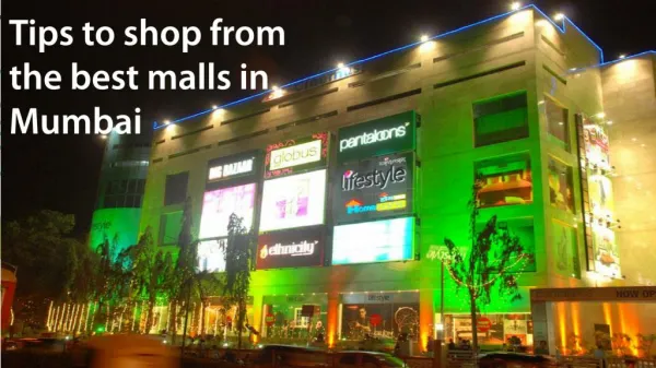 Tips to shop from the best malls in Mumbai
