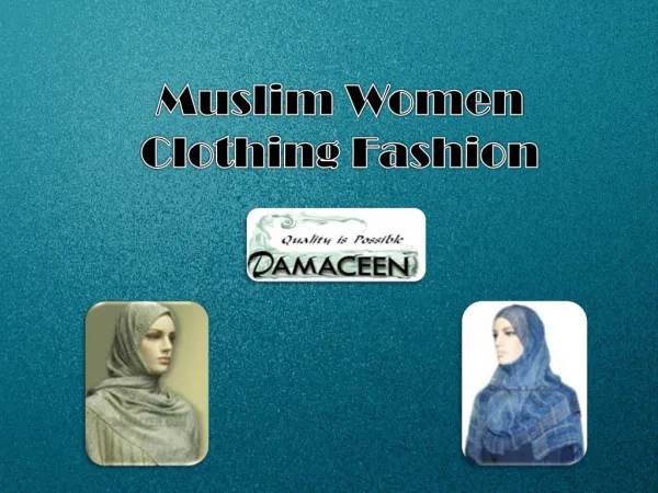 Muslim Women Clothing Fashion