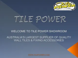 Wall Tiles - Tile Power - slide 1