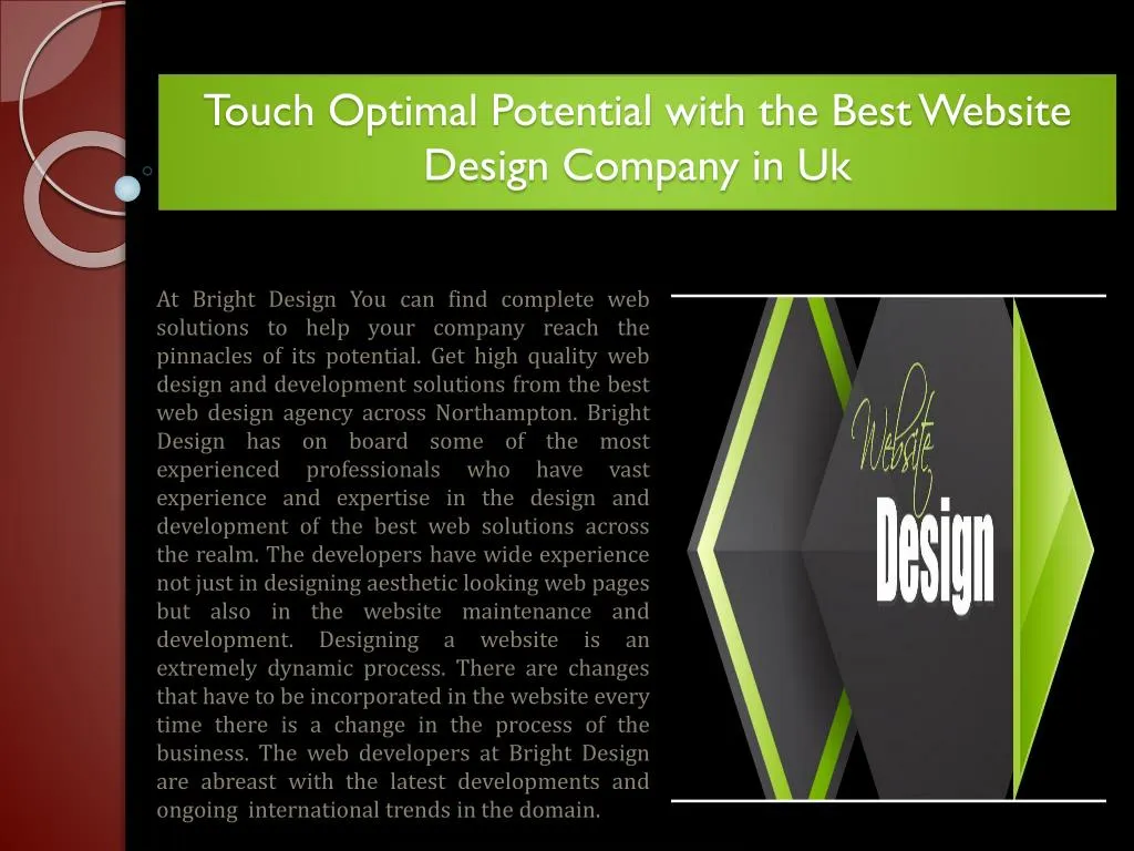 touch optimal potential with the best website design company in uk