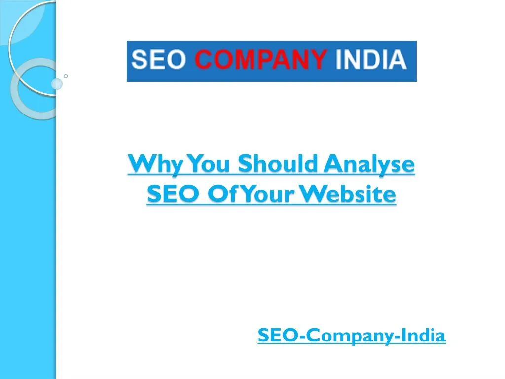 why you should analyse seo of your website
