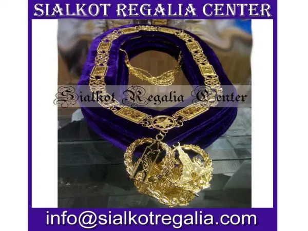 Grand Lodge chain collar with jewels