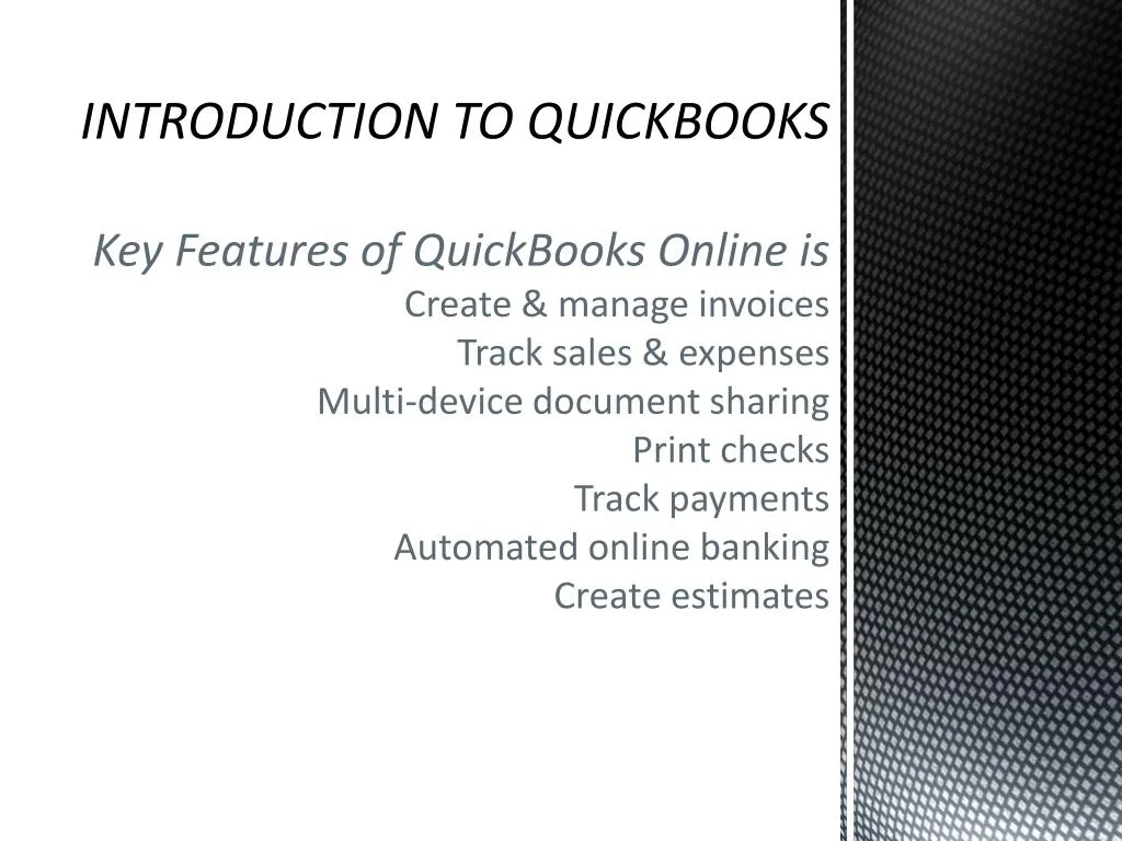 introduction to quickbooks