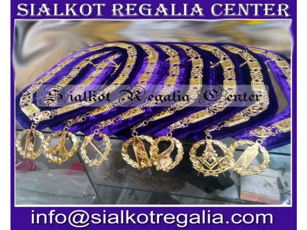 Masonic Grand lodge chain collar jewels