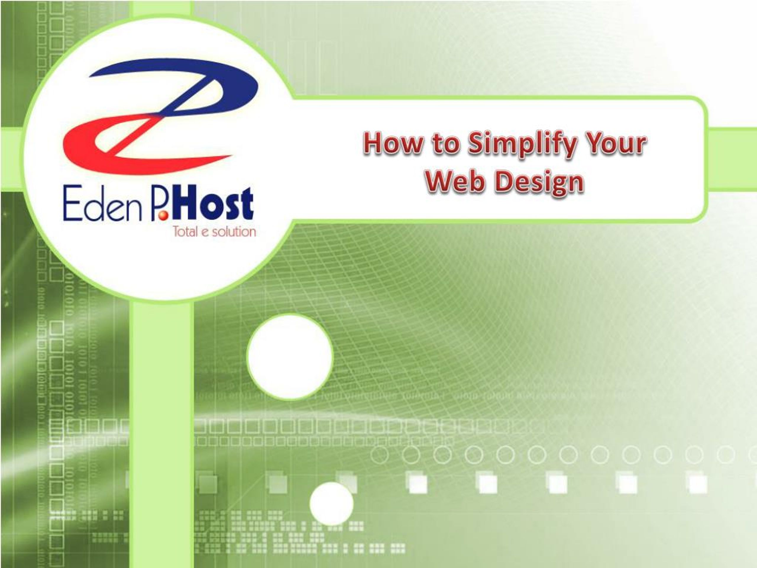 PPT - How to Simplify Your Web Design - Eden p host PowerPoint ...