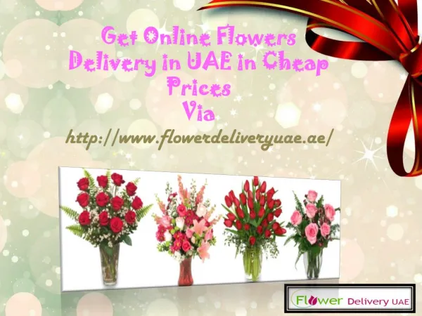 Get Online Flowers Delivery in UAE in Cheap Prices!