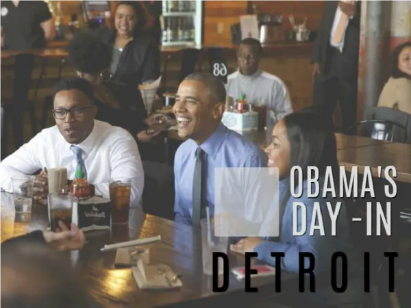 Obama's day in Detroit