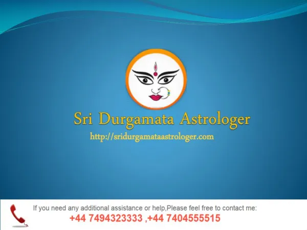 Sridurgamata Astrologer- Best Astrologer Uk