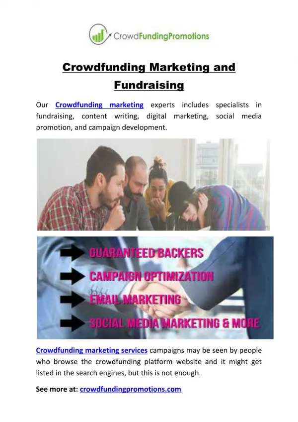 Crowdfunding Marketing and Fundraising