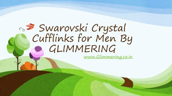 Fashionable & Designer Cufflinks for Men made with Swarovski Crystals
