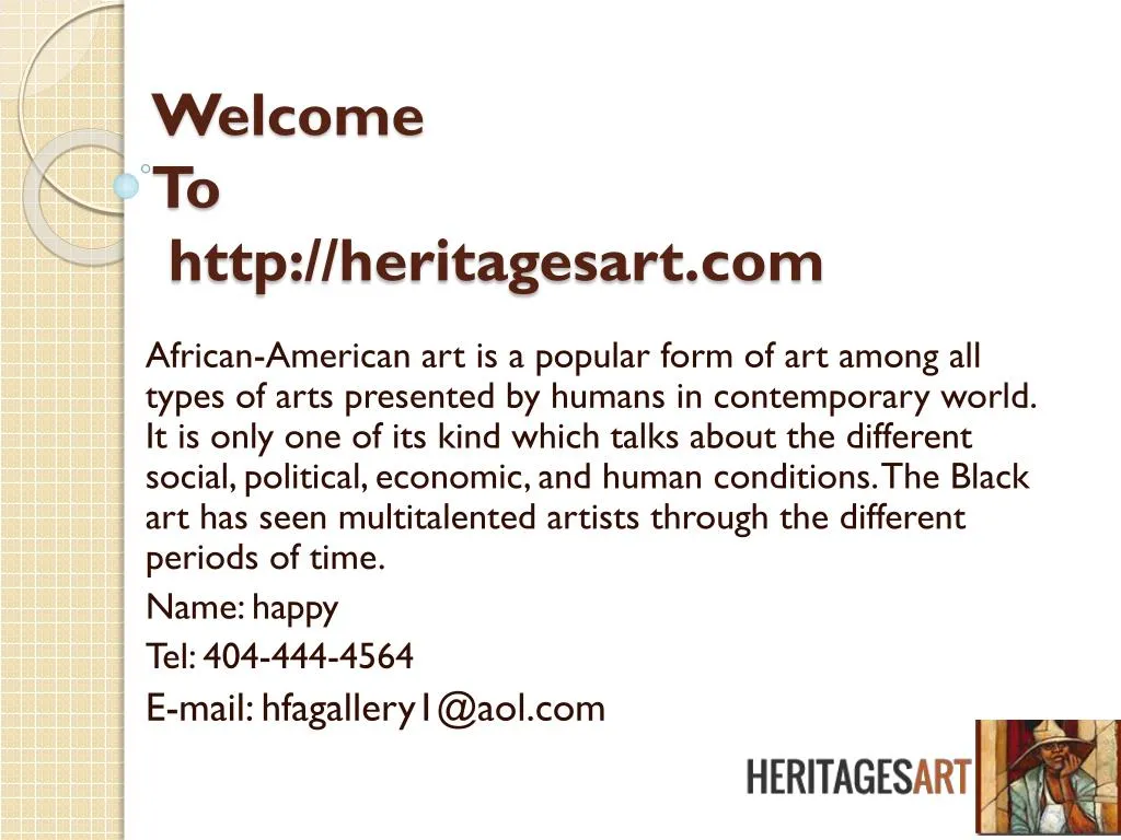 welcome to http heritagesart com