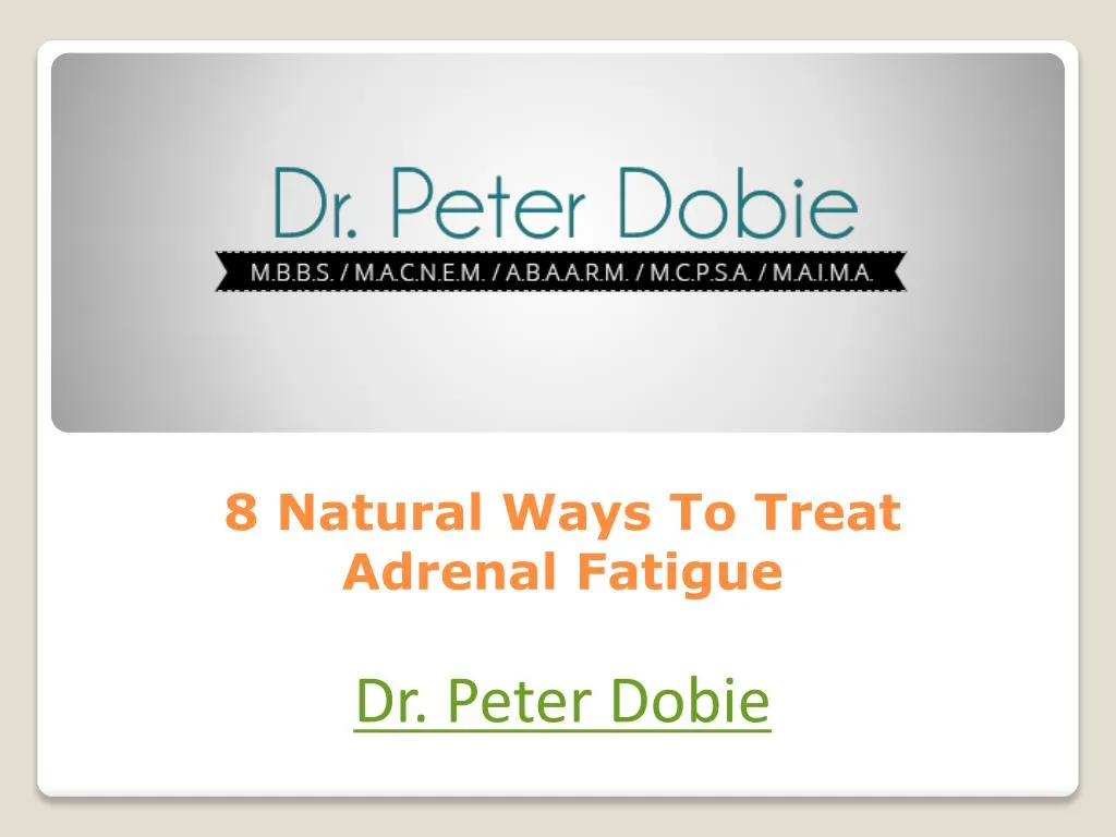 8 natural ways to treat adrenal fatigue