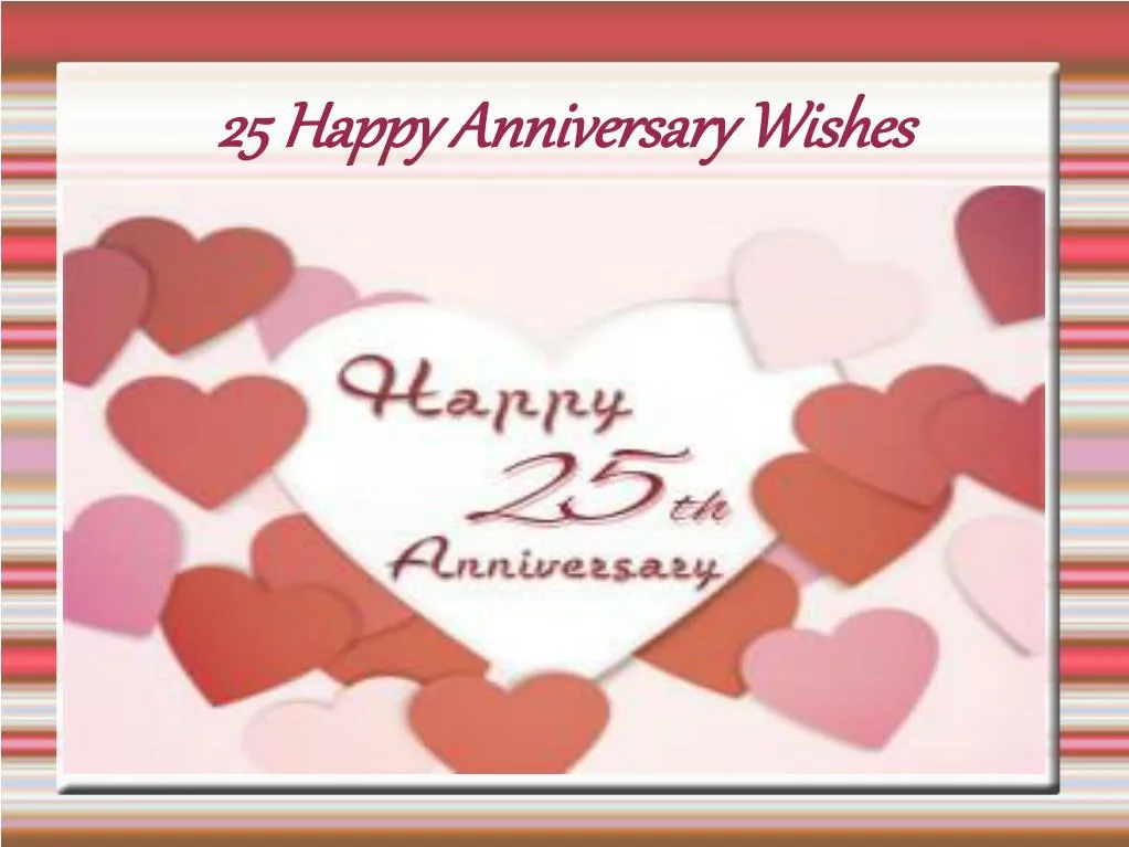 25 happy anniversary wishes