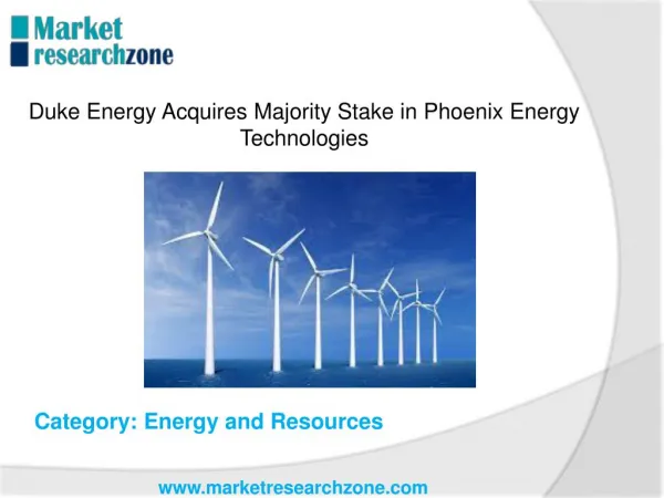 Duke Energy Acquires Majority Stake in Phoenix Energy Technologies